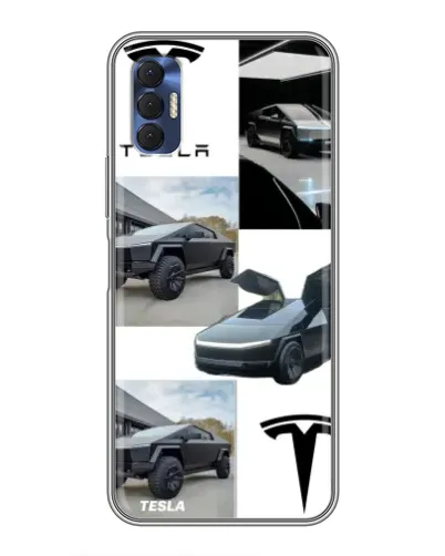 Чехол для TECNO Spark 8P с картинкой «Коллаж Cybertruck Tesla» Чехол для TECNO Spark 8P с картинкой «Коллаж Cybertruck Tesla»