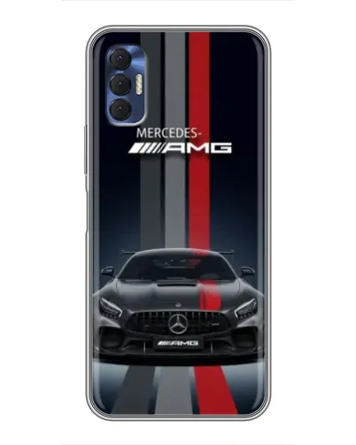 Чехол для TECNO Spark 8P с картинкой «Mercedes — белый карбон» Чехол для TECNO Spark 8P с картинкой «Mercedes — белый карбон»