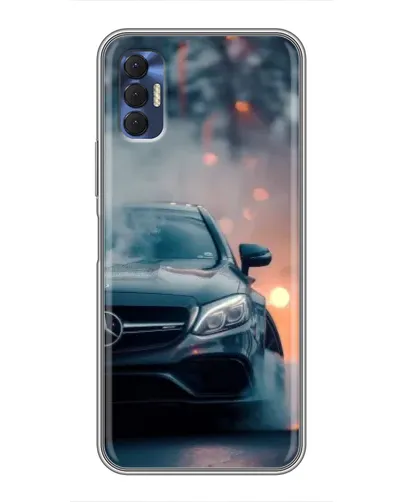 Чехол для TECNO Spark 8P с картинкой «Mercedes — ночной город» Чехол для TECNO Spark 8P с картинкой «Mercedes — ночной город»