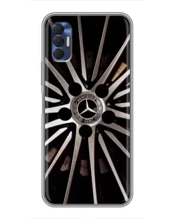 Чехол для TECNO Spark 8P с картинкой «Диск Mercedes»