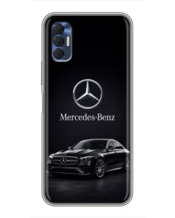 Чехол для TECNO Spark 8P с картинкой «Mercedes — решетка радиатора»