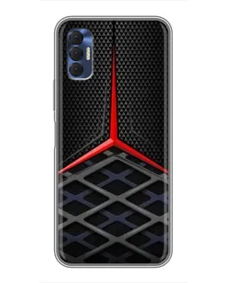 Чехол для TECNO Spark 8P с картинкой «Mercedes Carbon Grid»