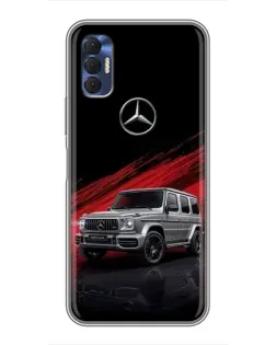 Чехол для TECNO Spark 8P с картинкой «Mercedes G-Class красный»
