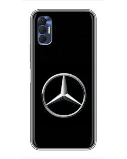 Чехол для TECNO Spark 8P с картинкой «Mercedes классический лого»