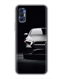 Чехол для TECNO Spark 8P с картинкой «Свет фар Mercedes»