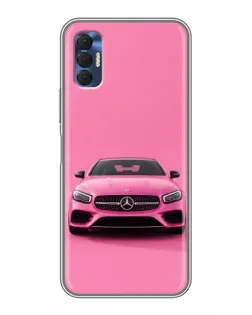 Чехол для TECNO Spark 8P с картинкой «Розовый Mercedes AMG» Чехол для TECNO Spark 8P с картинкой «Розовый Mercedes AMG»