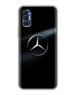 Чехол для TECNO Spark 8P с картинкой «Mercedes на металле» Чехол для TECNO Spark 8P с картинкой «Mercedes на металле»
