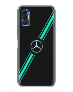 Чехол для TECNO Spark 8P с картинкой «Спортивные линии Mercedes» Чехол для TECNO Spark 8P с картинкой «Спортивные линии Mercedes»