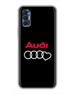 Чехол для TECNO Spark 8P с картинкой «Логотип Audi Heart»