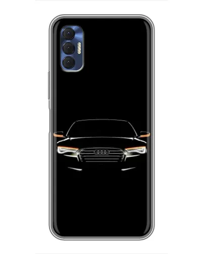 Чехол для TECNO Spark 8P с картинкой «Audi — ночной контур»
