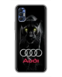 Чехол для TECNO Spark 8P с картинкой «Пантера и Audi» Чехол для TECNO Spark 8P с картинкой «Пантера и Audi»