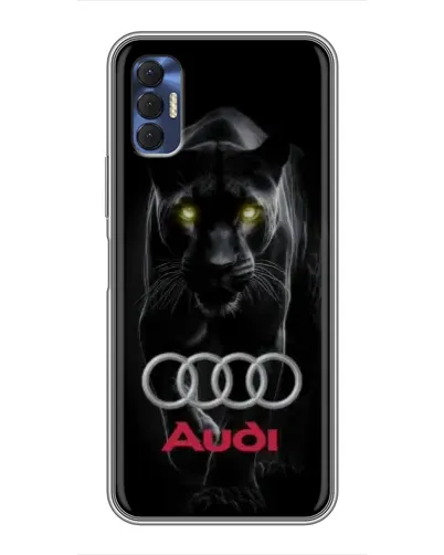 Чехол для TECNO Spark 8P с картинкой «Пантера и Audi»