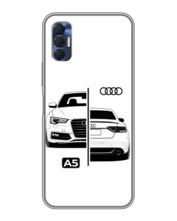 Чехол для TECNO Spark 8P с картинкой «Audi — контрастный дизайн» Чехол для TECNO Spark 8P с картинкой «Audi — контрастный дизайн»