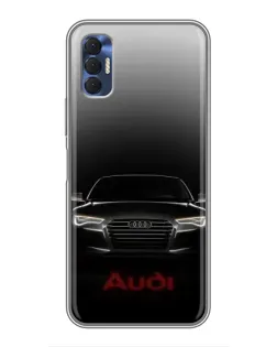 Чехол для TECNO Spark 8P с картинкой «Audi — градиентный контур» Чехол для TECNO Spark 8P с картинкой «Audi — градиентный контур»