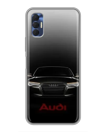 Чехол для TECNO Spark 8P с картинкой «Audi — градиентный контур»