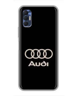 Чехол для TECNO Spark 8P с картинкой «Audi — золотой логотип» Чехол для TECNO Spark 8P с картинкой «Audi — золотой логотип»