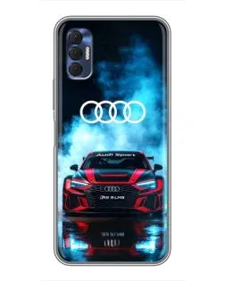 Чехол для TECNO Spark 8P с картинкой «Audi Sport — неон» Чехол для TECNO Spark 8P с картинкой «Audi Sport — неон»