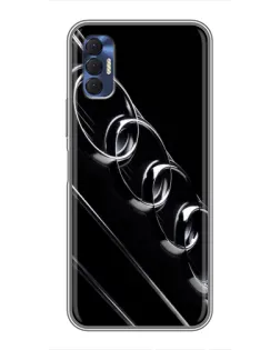 Чехол для TECNO Spark 8P с картинкой «Audi — абстрактные кольца» Чехол для TECNO Spark 8P с картинкой «Audi — абстрактные кольца»