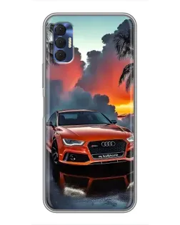 Чехол для TECNO Spark 8P с картинкой «Audi — закат» Чехол для TECNO Spark 8P с картинкой «Audi — закат»