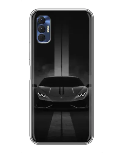 Чехол для TECNO Spark 8P с картинкой «Lamborghini симметрия дорог»