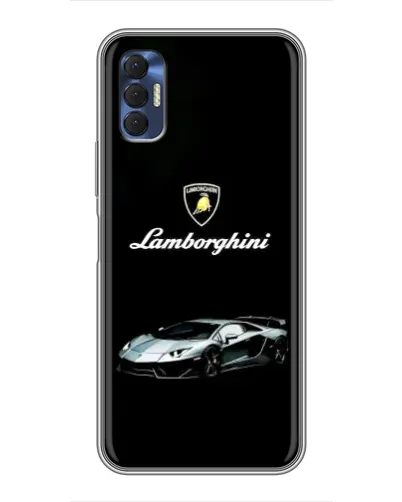 Чехол для TECNO Spark 8P с картинкой «Логотип Lamborghini классика»