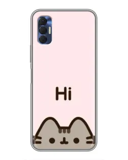 Чехол для TECNO Spark 8P с картинкой «Пушин говорит Hi» Чехол для TECNO Spark 8P с картинкой «Пушин говорит Hi»
