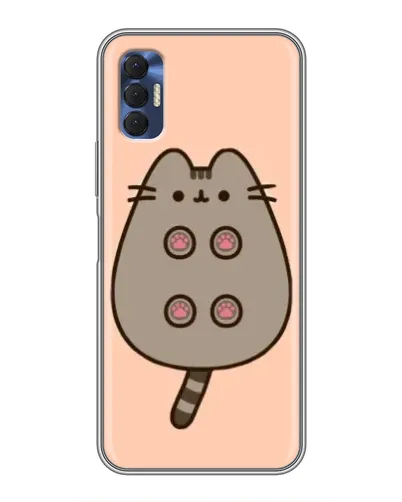 Чехол для TECNO Spark 8P с картинкой «Пушин пузиком кверху»