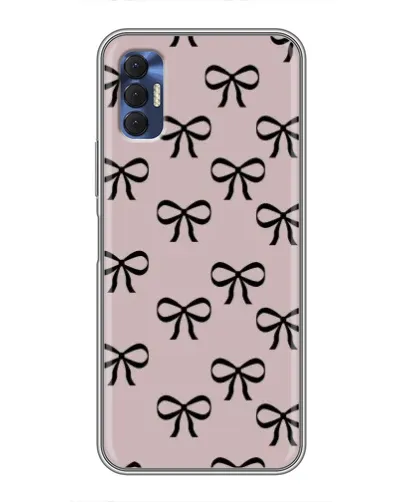 Чехол для TECNO Spark 8P с картинкой «Черные бантики» Чехол для TECNO Spark 8P с картинкой «Черные бантики»