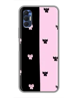 Чехол для TECNO Spark 8P с картинкой «Контрастные банты»