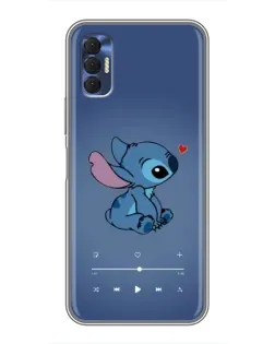 Чехол для TECNO Spark 8P с картинкой «Музыкальный Stitch»