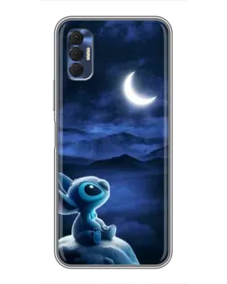 Чехол для TECNO Spark 8P с картинкой «Лунная ночь Стича»