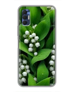 Чехол для TECNO Spark 8P с картинкой «Ландыши в зелени»