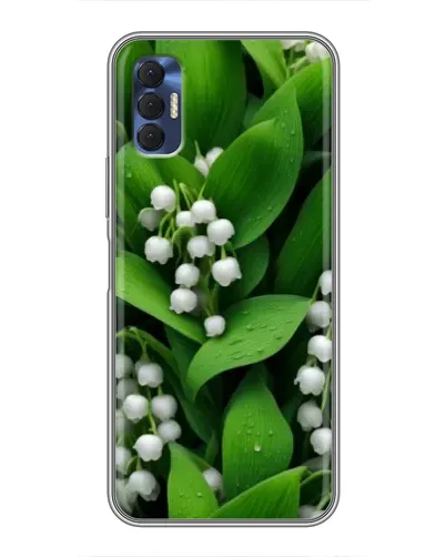 Чехол для TECNO Spark 8P с картинкой «Ландыши в зелени»