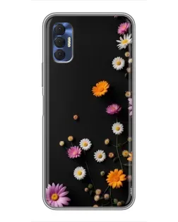 Чехол для TECNO Spark 8P с картинкой «Цветочная композиция»