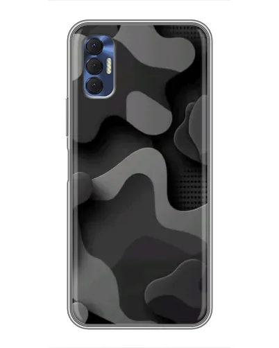 Чехол для TECNO Spark 8P с картинкой «Темный абстрактный камуфляж» Чехол для TECNO Spark 8P с картинкой «Темный абстрактный камуфляж»