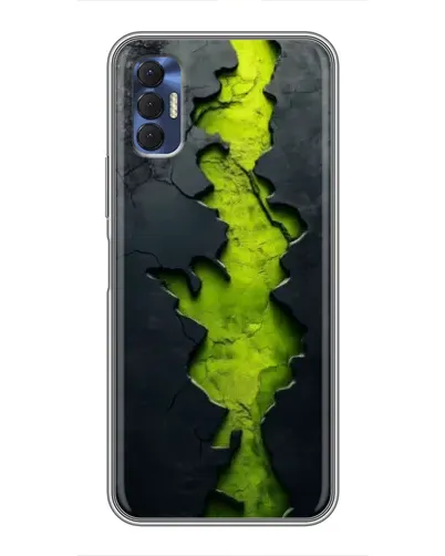 Чехол для TECNO Spark 8P с картинкой «Салатовый разлом скалы» Чехол для TECNO Spark 8P с картинкой «Салатовый разлом скалы»