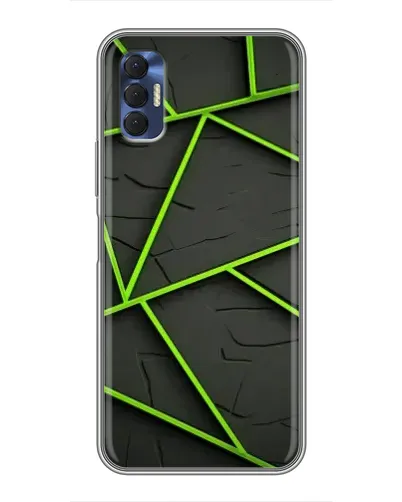 Чехол для TECNO Spark 8P с картинкой «Зеленые геометрические линии» Чехол для TECNO Spark 8P с картинкой «Зеленые геометрические линии»