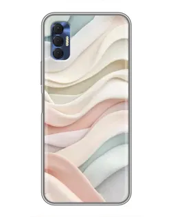 Чехол для TECNO Spark 8P с картинкой «Пастельные нежные волны» Чехол для TECNO Spark 8P с картинкой «Пастельные нежные волны»