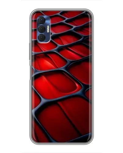 Чехол для TECNO Spark 8P с картинкой «Красная глянцевая сетка» Чехол для TECNO Spark 8P с картинкой «Красная глянцевая сетка»