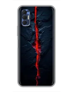 Чехол для TECNO Spark 8P с картинкой «Kрасная лавовая трещина» Чехол для TECNO Spark 8P с картинкой «Kрасная лавовая трещина»