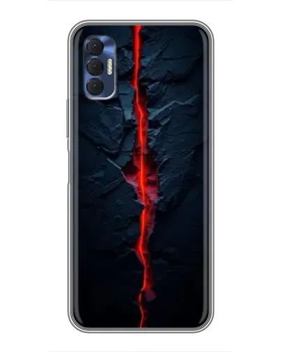 Чехол для TECNO Spark 8P с картинкой «Kрасная лавовая трещина» Чехол для TECNO Spark 8P с картинкой «Kрасная лавовая трещина»