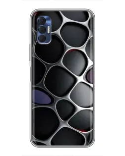 Чехол для TECNO Spark 8P с картинкой «Объемная темная решетка» Чехол для TECNO Spark 8P с картинкой «Объемная темная решетка»