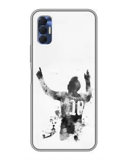 Чохол для TECNO Spark 8P з картинкою «Чорно-білий силует Мессі» Чохол для TECNO Spark 8P з картинкою «Чорно-білий силует Мессі»
