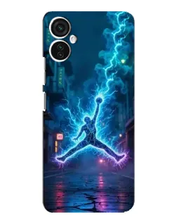 Чехол для TECNO Spark 9 Pro с картинкой «Jordan Gold Jumpman»