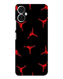Чехол для TECNO Spark 9 Pro с картинкой «Jordan Red Pattern»