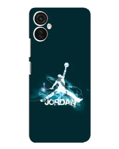 Чехол для TECNO Spark 9 Pro с картинкой «Jordan Blue Fire» Чехол для TECNO Spark 9 Pro с картинкой «Jordan Blue Fire»