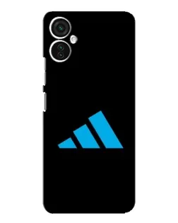 Чехол для TECNO Spark 9 Pro с картинкой «Adidas Cyan Logo»