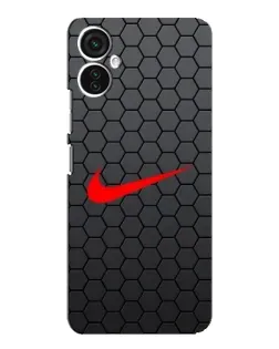 Чехол для TECNO Spark 9 Pro с картинкой «Nike — карбоновая сетка»