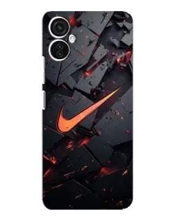 Чехол для TECNO Spark 9 Pro с картинкой «Nike — эффект разломов»