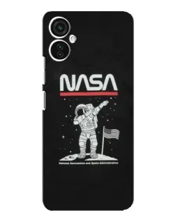 Чохол для TECNO Spark 9 Pro з картинкою «NASA — крокуємо по Місяцю»